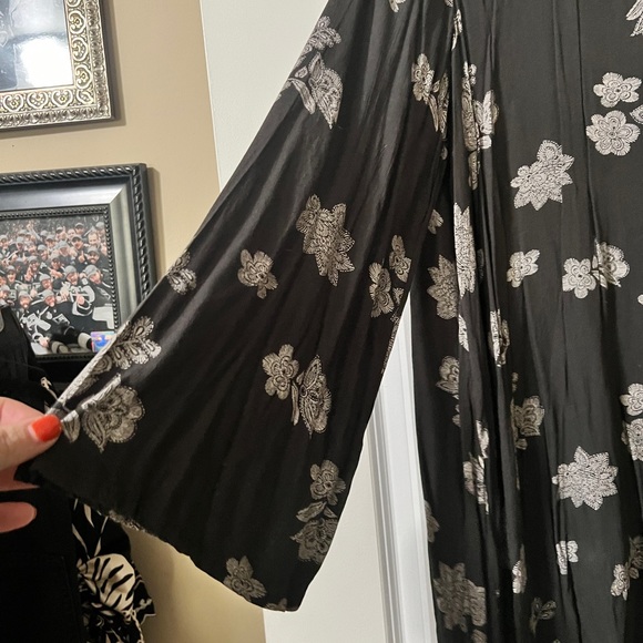 Gray floral BOHO dress - Picture 5 of 5